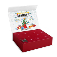 Boîte de calendrier de l'avent vide, personnalisée, écologique, réutilisable, imperméable, à fermeture magnétique, emballage cadeau de Noël, best-seller