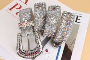 <span class=keywords><strong>Ceinture</strong></span> en cuir Pu pour hommes et femmes, livraison rapide, luxe, unisexe, diamant <span class=keywords><strong>Bb</strong></span>, sione, strass, style Western, brillant, styliste - Product Image 6