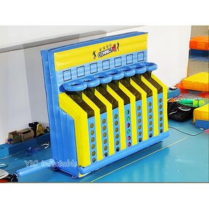 Juego de Baloncesto Inflable Comercial para Exteriores, Juego de Tiro Profesional Inflable Connect Four para Alquiler en Carnavales - Product Image 1