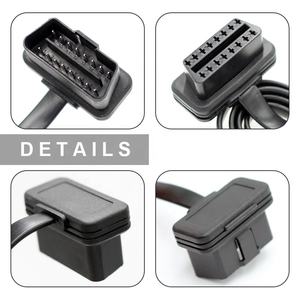 OBDII OBD2 16Pin ذكر وأنثى موصل 16 دبوس 95 ، Y الخائن OBD <span class=keywords><strong>2</strong></span> <span class=keywords><strong>M</strong></span> إلى 2F كابل تمديد الطاقة المسطحة ضئيلة لتحديد المواقع - Product Image 5