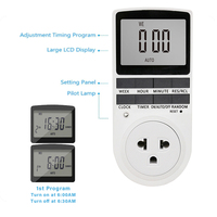 Enchufe Inteligente THA con Pantalla LCD Electrónica, Interruptor Temporizador Digital, Enchufe Temporizador de Cocina, Enchufe Programable con Control de Tiempo IP20