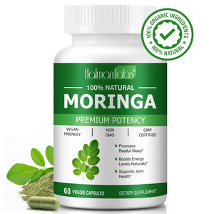 Hatman labs fördert den Schlaf Bio-Moringa-Blattex trakt & Pulver kapseln-Pure Moringa Leaf Powder Capsule Extract Supplement - Product Image 4
