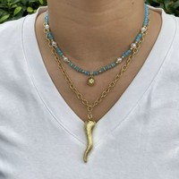 Pendentif tendance en forme de piment, accessoires unisexes, laiton plaqué or 18 carats, collier à chaîne à maillons pour anniversaire