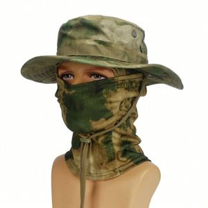 Sombrero de Pesca al por Mayor con un Orificio, Balaclava, Sombrero Boonie de Camuflaje para Exteriores para Hombre con Máscara de Esquí - Product Image 4