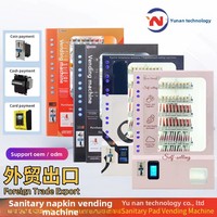 Distributeur automatique de qualité export pour boissons, snacks, serviettes hygiéniques, écran tactile, paiement par pièces/billets, Alipay/UnionPay/NFC/Apple