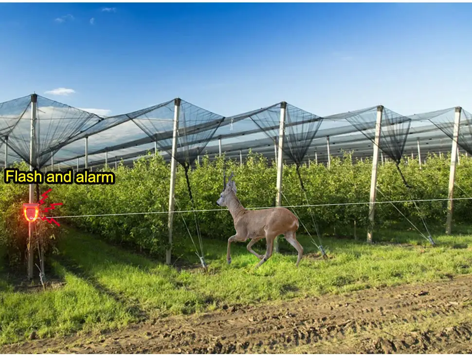 2022 new product solar animals repeller with Zero false alarm intruder alarm for orchard/farm/fishpond/field/camping/house etc