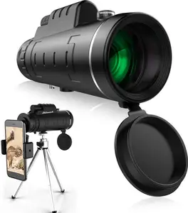 Venta al por mayor binocular 40x60-Binoculares de 40x60 para exteriores, binoculares de alta con cámara lista para teléfono móvil