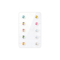Kit d'Autocollants et de Plaques d'Acupression pour Points Auriculaires, pour Thérapie d'Acupression Douce
