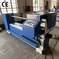 Machine à découper le tissu contrôlée par PLC, coupeuse de tissu de 1800 mm, équipement de rembobinage de rouleaux textiles de haute précision