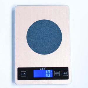 Disco de lija cerámica azul de 4 pulgadas con reverso de velour y adhesivo para lijado y pulido de automóviles, madera y paredes - Product Image 1