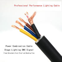 Câble de signal DMX 2 conducteurs + cordon d'alimentation 3*2.5mm2 3*1.5mm2 Cordon d'alimentation composite ignifuge pour l'éclairage de scène