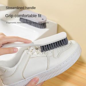 Special Long-Handle Hangable Shoe <b>Brush</b> Soft Plastic and Wool <b>for</b> Household <b>Cleaning</b> <b>for</b> Laundry and Shoe Care - Product Image 2