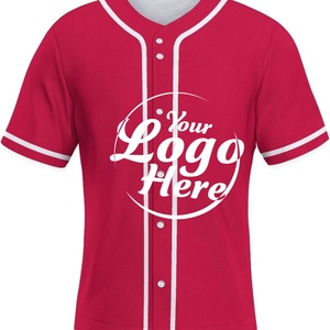 Camiseta Deportiva de Béisbol para Hombre, Sublimada, Lisa, Casual, con Botones, Manga Corta, Uniforme Deportivo, Secado Rápido, Cuello en V, Talla S - Product Image 6