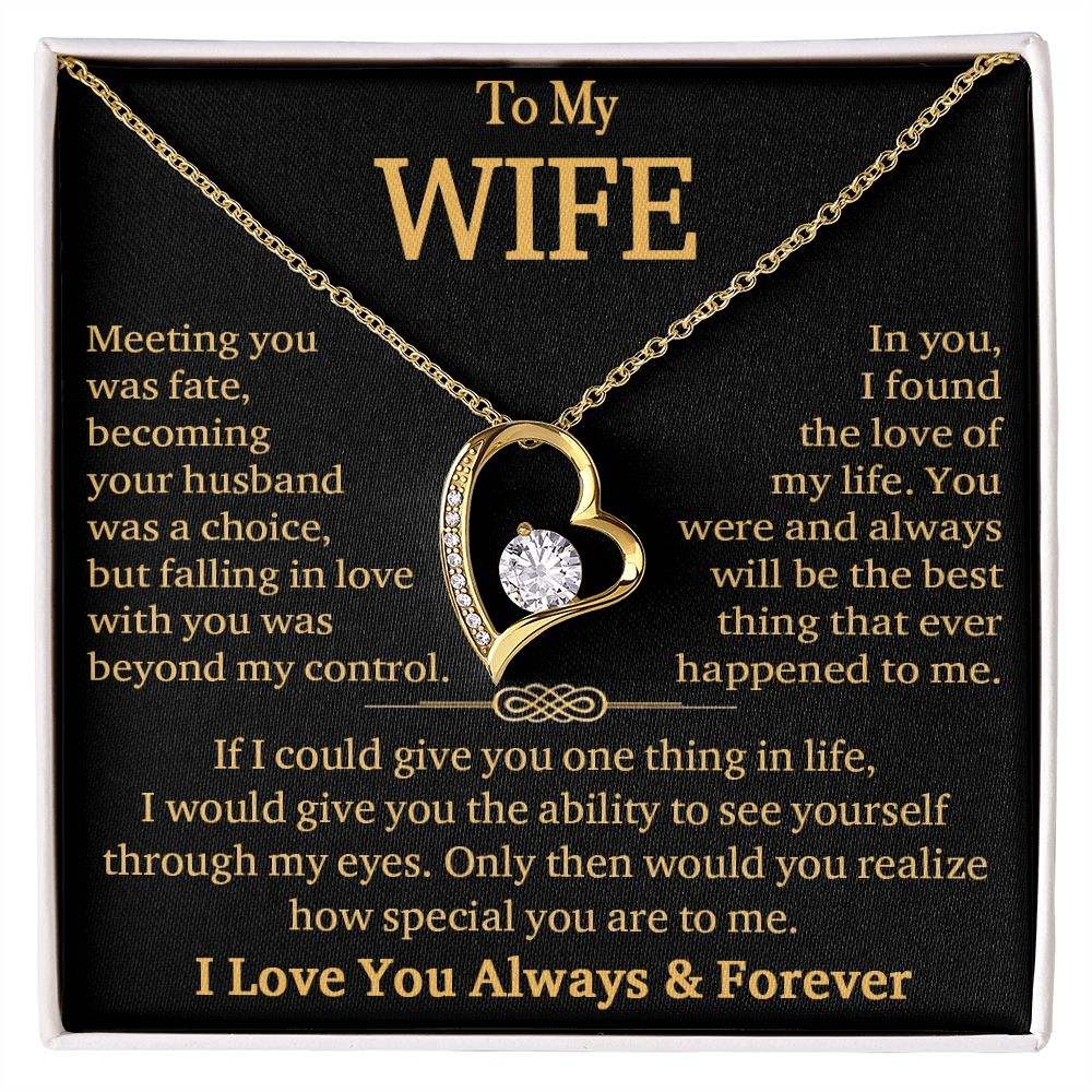 Gold Necklace + Card Gift Box