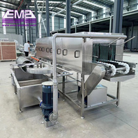 Laveuse automatique de cages à poulets en acier inoxydable, machine à laver les cages à volailles, moteur à roulement