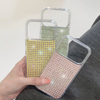 Coque de téléphone de luxe en strass et diamants pour iPhone 18 17 Pro Max 15 16, étui de protection scintillant et brillant pour iPhone 14 Pro Max