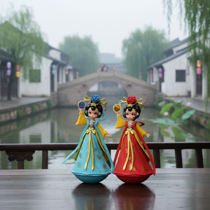 Xi'an Datang City Four Beauties Tumbler ultimo regalo di novità "città non dorme mai" della sorellina inviato musica rituale classica - Product Image 1