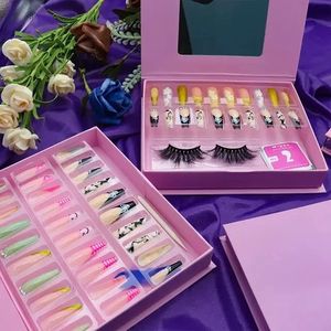 Prensa personalizada en juegos <span class=keywords><strong>de</strong></span> cajas <span class=keywords><strong>de</strong></span> uñas y pestañas, cubierta abatible magnética, embalaje <span class=keywords><strong>de</strong></span> pestañas <span class=keywords><strong>de</strong></span> visón, maquillaje, cartón, papel, <span class=keywords><strong>caja</strong></span> <span class=keywords><strong>de</strong></span> embalaje <span class=keywords><strong>de</strong></span> pestañas - Product Image 6