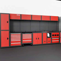 Ensemble d'Outils Mallette Mécanicien, Armoire à Outils Métallique/Chariot à Outils/Desserte d'Atelier avec Poignée et Roues, Prix de Gros pour Garage Atelier