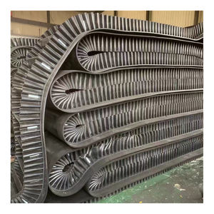 高品質の輸送サイドウォールベルトコンベヤー高角度ベルトクリート付き急なリブ付きスカートラバーコンベヤーベルト - Product Image 4