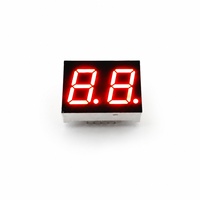 Ultra Bright 0.5 Inch 2 Digits Red 7 Segment Led Display Digital Tube Common Cathode Anode 5202es for Arduino Diy Project