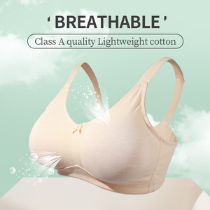 <span class=keywords><strong>Reggiseno</strong></span> 2302 Senza Cuciture Sexy per Donne Formose, <span class=keywords><strong>Reggiseno</strong></span> Post-Mastectomia in Cotone, Bralette Copertura Totale Coppe <span class=keywords><strong>D</strong></span> E F G per Taglie Forti - Product Image 3