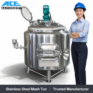 New Craft Distillery Machinery Factory 2000L Brewing Stainless Steel Beer Equipment Mash Tun - Product Image 3
