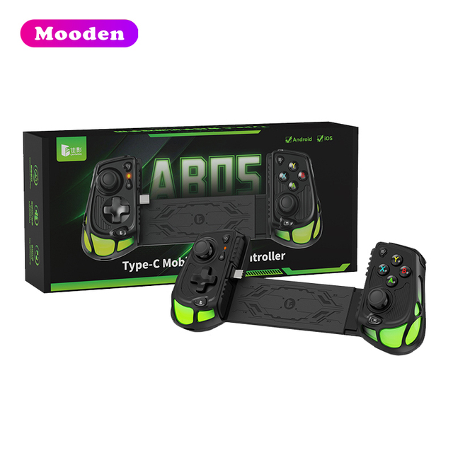 F Wholesale AB05 Stretching Mobile Game Controller Type C Interface Hall Joystick for Android IOS Smartphone