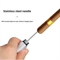Herramienta para Cigarros 3 en 1 Portátil JH, Tubo de Aluminio Moleteado, Pinza para Cigarros de Doble Punta de Acero Inoxidable Anti-Quemaduras