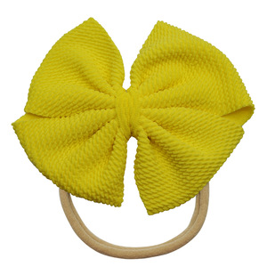 Serre-têtes pour enfants européens et américains, en polyester, mignons, couleur bonbon, design tendance, élastiques, pour bébés, vente en gros - Product Image 4