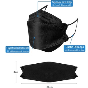 Masker 4 Couches Jetables Colorés Adulte Kf94Mask Corée Visage <span class=keywords><strong>Kf</strong></span> 94 Masque Mascarillas Desechables - Product Image 4