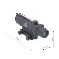 Hunting Prism Scope 5X35 Real Fiber Chevron Glass Etched Reticle Aluminum Alloy 20mm/21mm Mounts