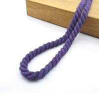 Tali Sepatu Sneaker Dekoratif Rajutan Macrame Kustom, Tebal, Bulat, Kepang Ganda, Terpilin, dari Katun Rami 8mm