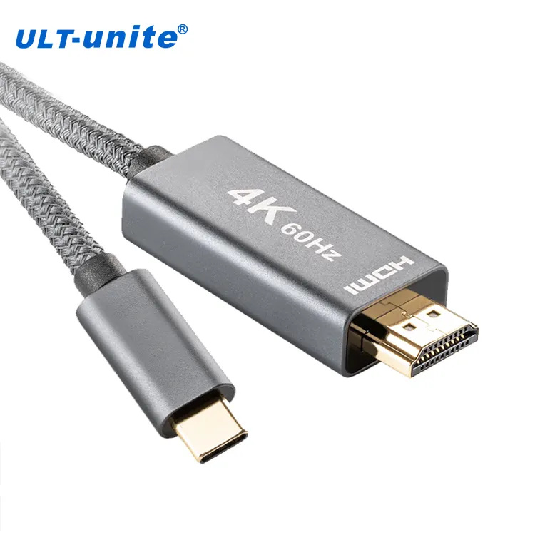 ULT-unite Factory-Direct 2m USB C to HDMI Cable 4K 60Hz Type C to HDMI Cable