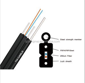Échantillon gratuit G657A LSZH 1 2 4 Câble à fibres optiques à cœur unique FTTH GJYXCH Fall Kabel Ftth Glasfaser Monomode G657A2 - Product Image 2