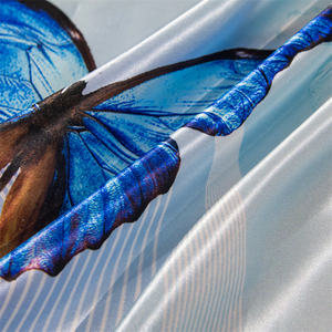 Taie d'oreiller en soie de glace d'été cool avec couverture imprimée de dessin animé lavable à motif géométrique pour dortoirs d'étudiants <span class=keywords><strong>et</strong></span> usage domestique - Product Image 5