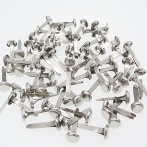 Clavijas <span class=keywords><strong>de</strong></span> <span class=keywords><strong>Papel</strong></span> Redondas <span class=keywords><strong>de</strong></span> 8mm, Doradas, Plateadas y <span class=keywords><strong>de</strong></span> Latón, Clavijas Divididas a Granel para Oficina, Escuela, Manualidades y Decoración - Product Image 1