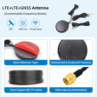 Antenne Combo 3-en-1 Double LTE GNSS GPS SMA Mâle 3 Ports Multi-Bandes pour Véhicule Voiture Camion Navigation GLONASS Longue Portée