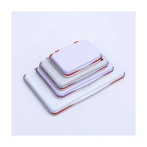 <span class=keywords><strong>HUA</strong></span>批发速干塑料铁盒印台，办公用可补充油墨印台，适用于橡胶印章 - Product Image 5