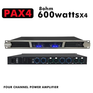 Amplificador de Sonido Profesional PAX4 Clase <span class=keywords><strong>D</strong></span> 1200W*4 de Alta Potencia, Amplificador de Potencia Digital Profesional de 4 Canales - Product Image 4
