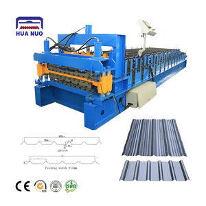 <span class=keywords><strong>Machine</strong></span> de formage à rouleaux à grande vitesse automatique pour tôles ondulées en métal simple ou double couche, fabrication de tuiles de toiture IBR - Product Image 1