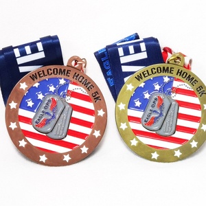 Fabricants de médailles d'honneur en or, argent et bronze pour marathon, vente en gros de médailles sportives en métal, médailles de course personnalisées pour marathon - Product Image 4