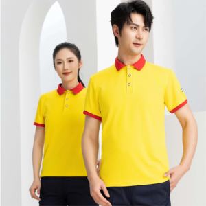 เสื้อโปโลชุดทำงาน เสื้อยืดคอปกแขนสั้นแบบกำหนดเอง เสื้อเชิ้ตวัฒนธรรม เสื้อทำงานบริษัทแบบกำหนดเอง ปักโลโก้ พิมพ์ลาย - Product Image 3