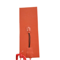 Plaque chauffante flexible en silicone sur mesure, fil chauffant nickel-chrome, étanche, 220V/110V, chauffage rapide 0-250°C, CE ROHS