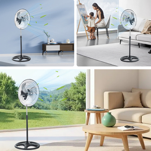 Ventilateur sur pied électrique réglable en hauteur de 18 pouces pour la distribution nord-américaine - Product Image 6