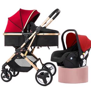 Kinderwagen seggiolino auto e passeggino passeggino passeggino per bambini Poussette 3 En 1 passeggino pieghevole carrozzina 3 in 1 con seggiolino auto - Product Image 3