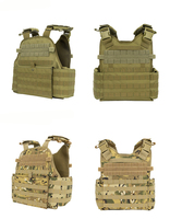 Gilet tactique personnalisé polyester respirant Molle modulaire plusieurs pochettes équipement de protection extérieur tailles de couleur personnalisées S-XL