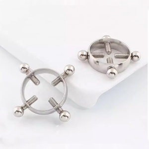 Anneau de téton circulaire réglable en acier inoxydable pour enfants, style vis, nouvelle tendance, pour piercing et décoration mammaire - Product Image 3