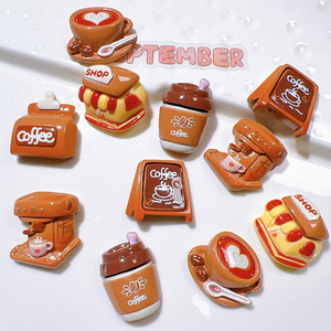 Abalorios de resina planos con forma de hot dogs de Hamburgo para decoración DIY de fundas de teléfono y manualidades - Product Image 4