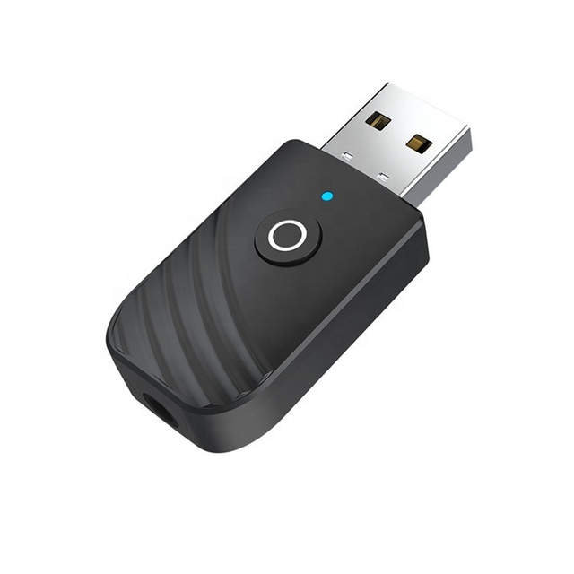 3-in-1 for Bluetooth 5.0 Adapter with AUX Audio & TV Receiver Dongle Wireless USB Transmitter for Car Computer & Laptop DC